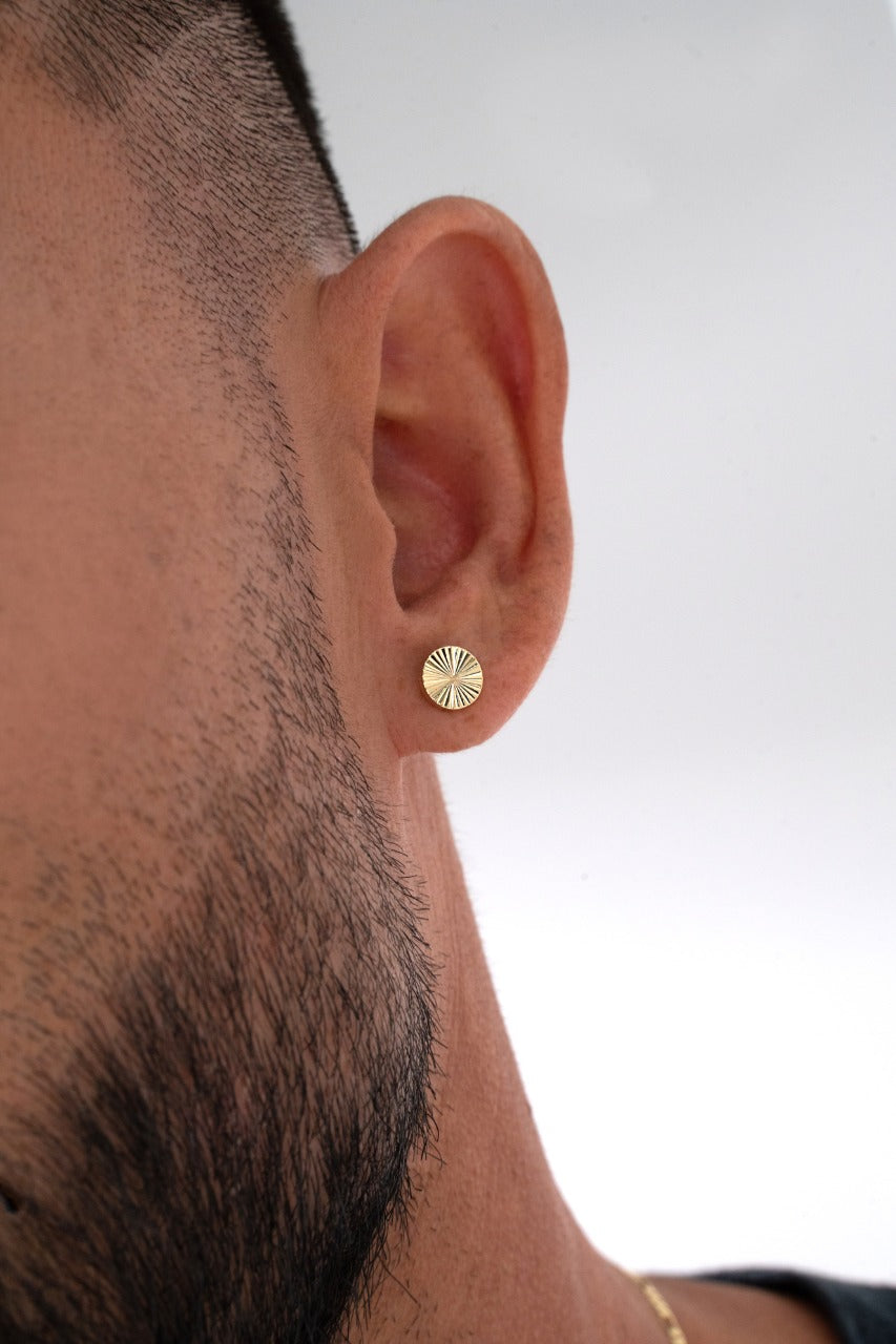 ARETES TOPO SOL REDONDO 8MM