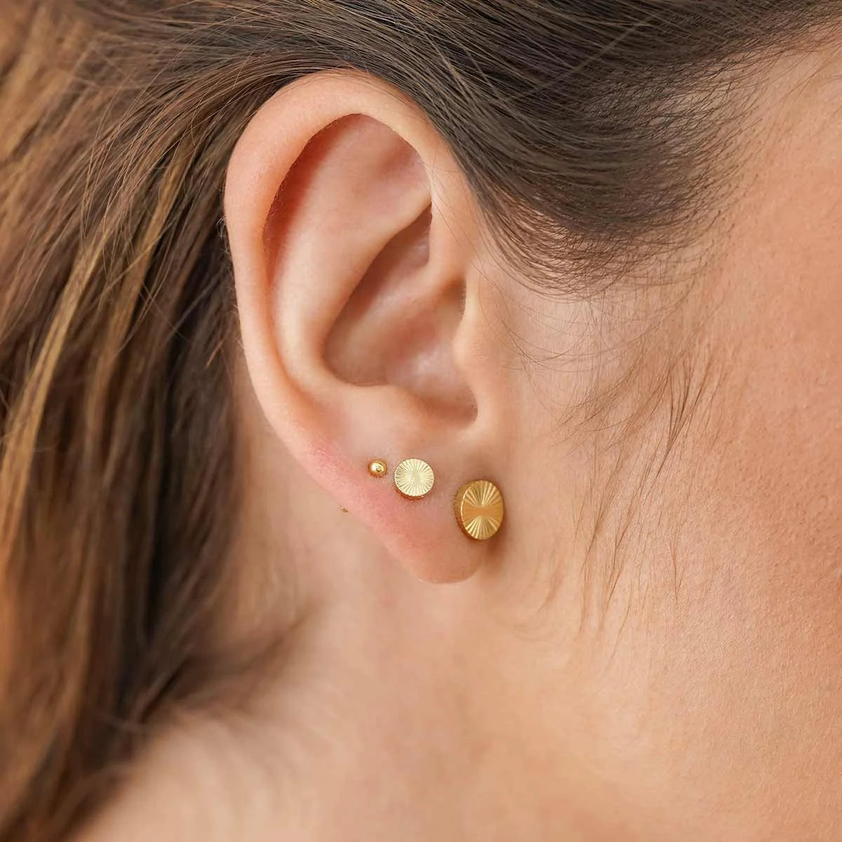 ARETES TOPO SOL REDONDO 8MM