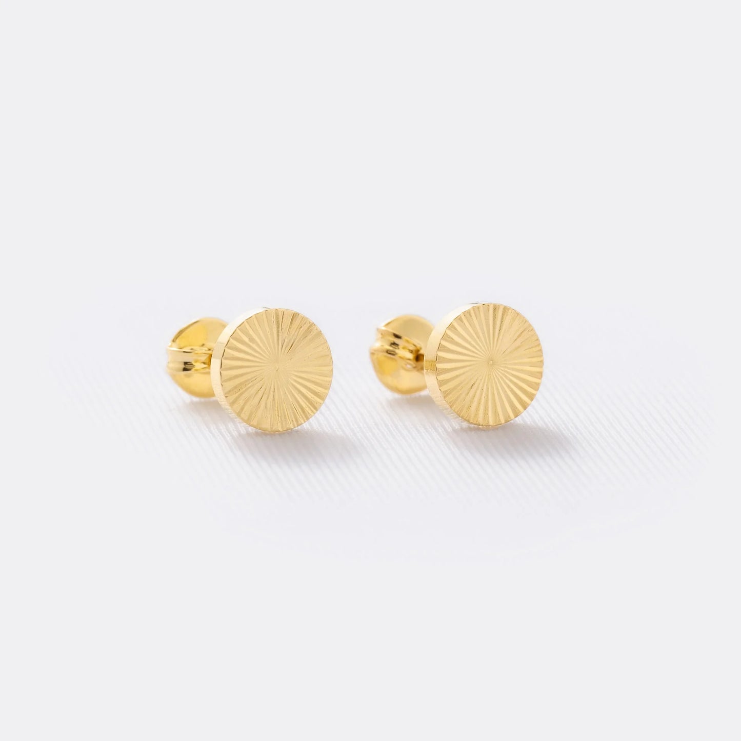 ARETES TOPO SOL REDONDO 8MM