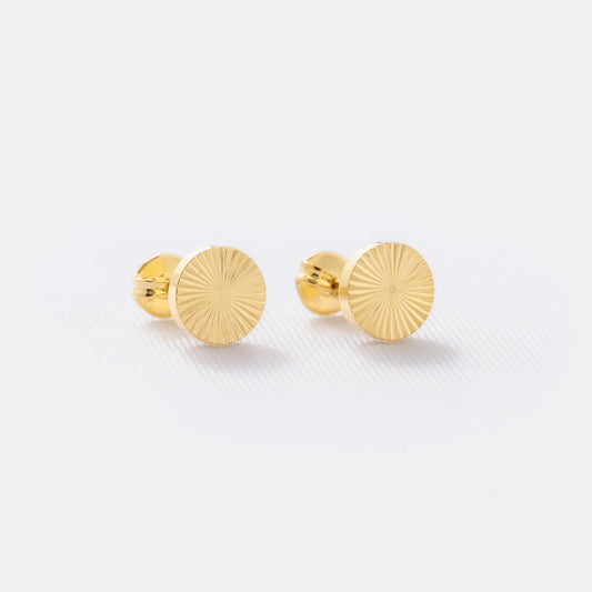 ARETES TOPO SOL REDONDO 8MM