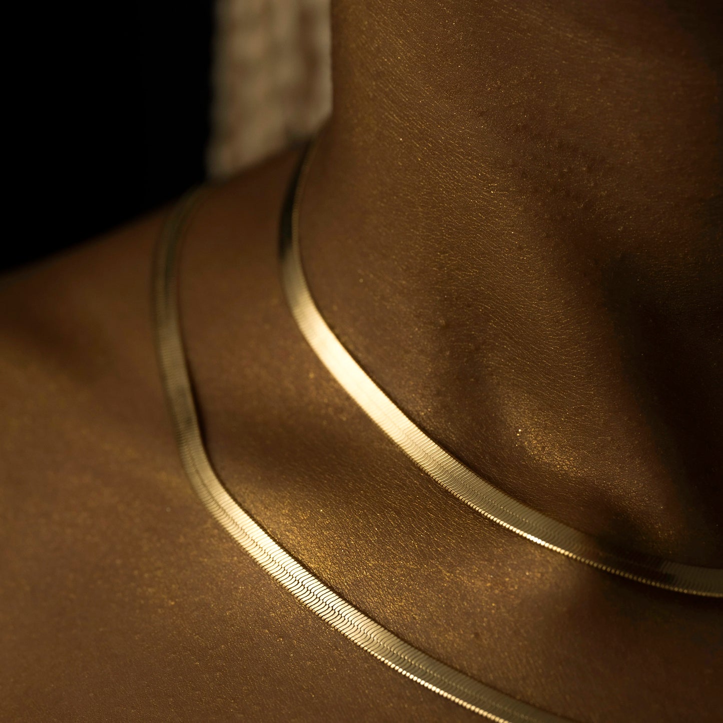 CADENA TEJIDO EGIPCIO 40 CMS + EXTENSOR