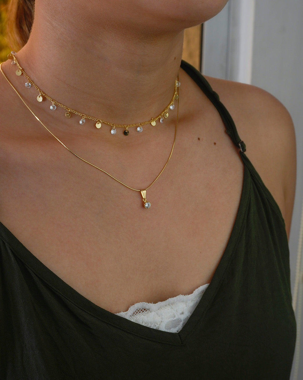 CADENA CUBANA CIRCONIAS EXTENSOR 40 CMS