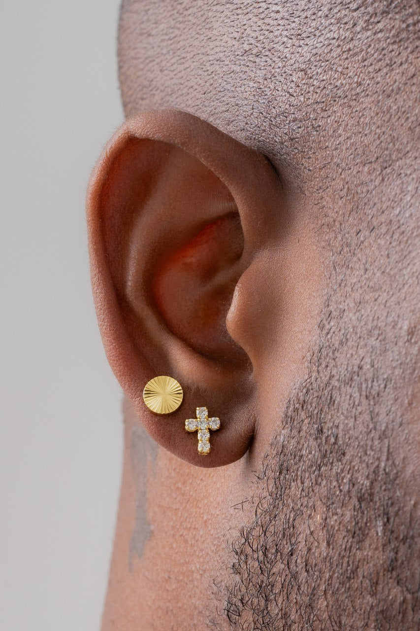 ARETES TOPO SOL REDONDO 8MM