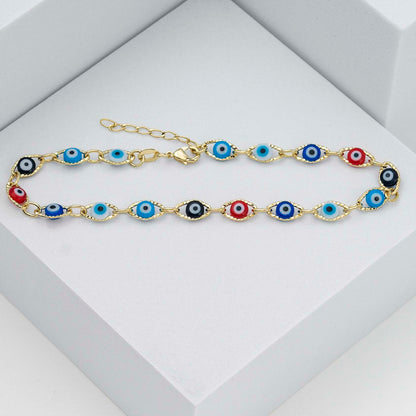 TOBILLERA OJO TURCO MULTICOLOR 23 CMS + EXTENSOR