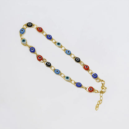 TOBILLERA OJO TURCO MULTICOLOR 23 CMS + EXTENSOR
