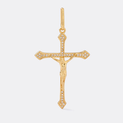 DIJE CRUZ CRISTO CIRCONIAS 4CMS