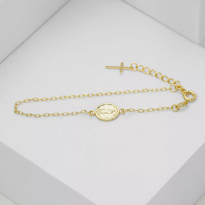 PULSERA VIRGEN GUADALUPE EXTENSOR 16.5 CM