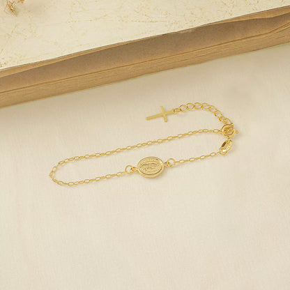PULSERA VIRGEN GUADALUPE EXTENSOR 16.5 CM