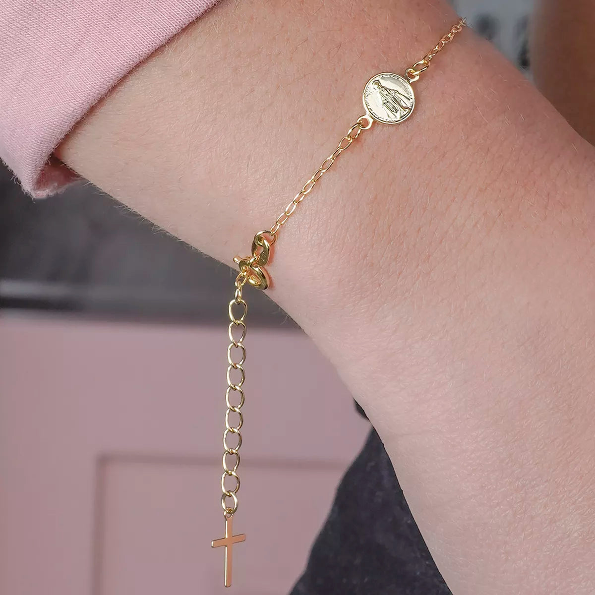PULSERA VIRGEN  16,5 CMS EXTENSOR