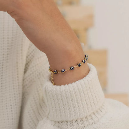 PULSERA OJO TURCO 16.5 CMS  + EXTENSOR