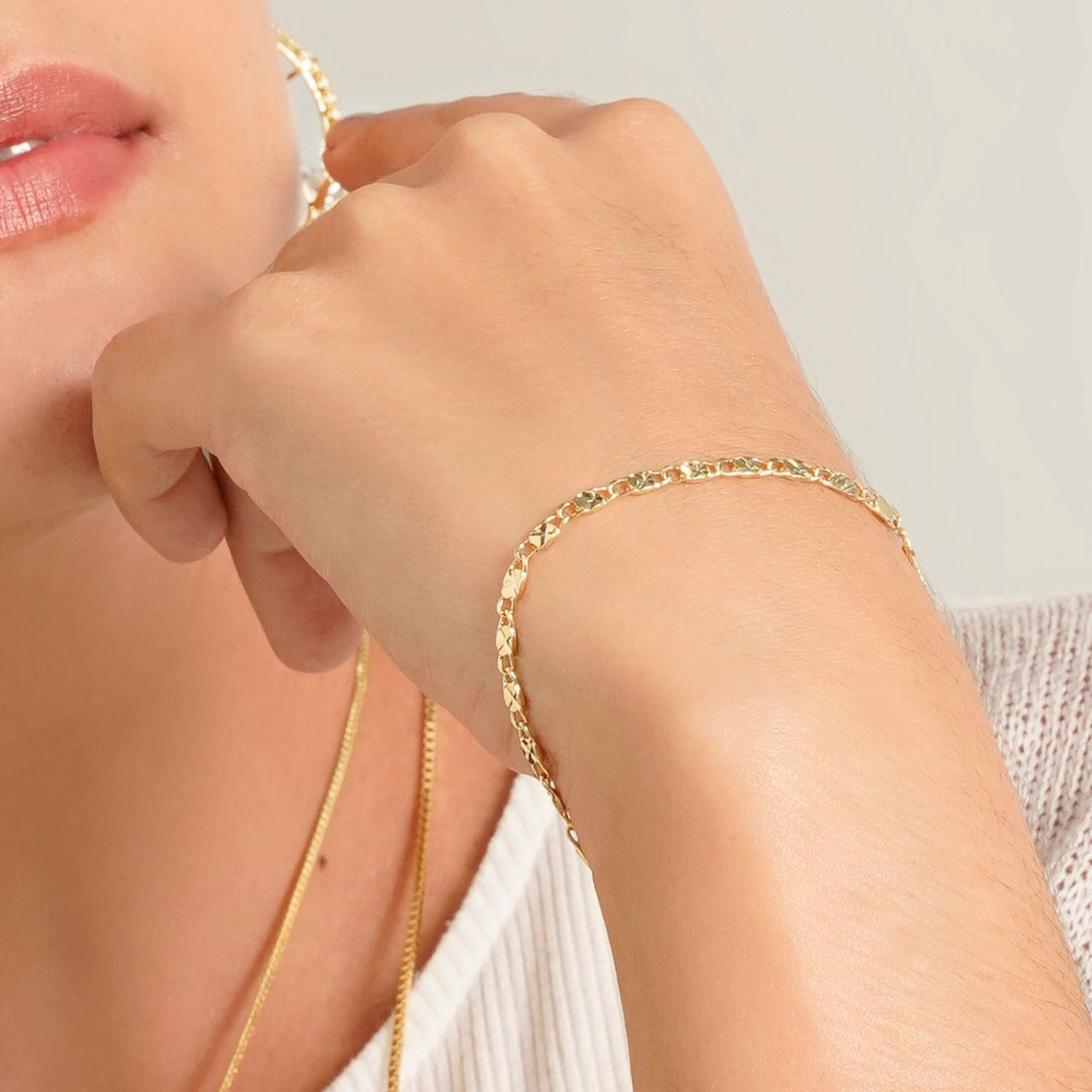 PULSERA DESTELLOS 2,5 MM 18 CMS