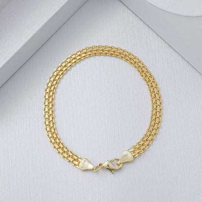 PULSERA CHINA DOBLE CARRIL 20CMS